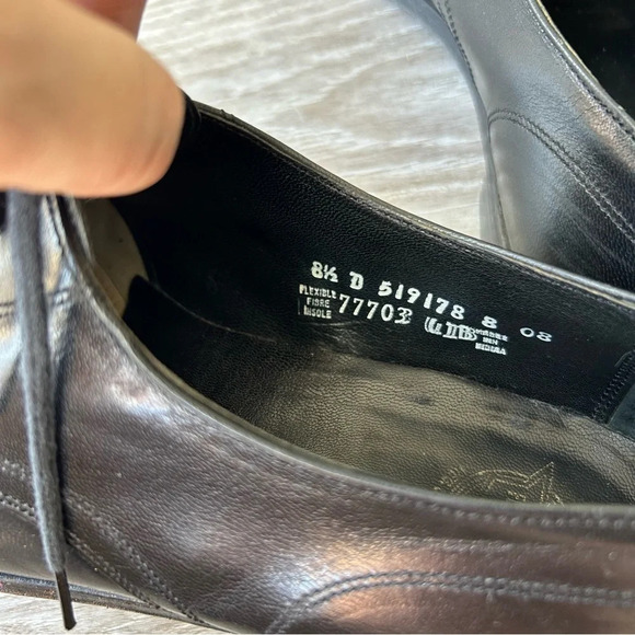 Florsheim Mens Black Leather Oxfords Shoe - Picture 11 of 15